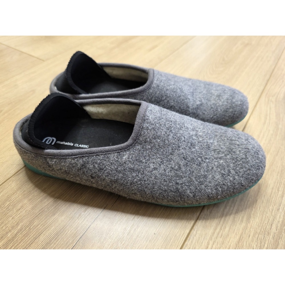 Mahabis Classic Women's Slippers EU 40 US Size 8.5/9 Gray Bimini Aqua Soles